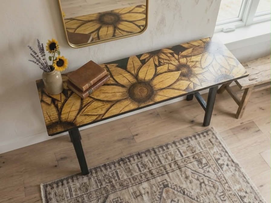 Sunflower Bench Console
